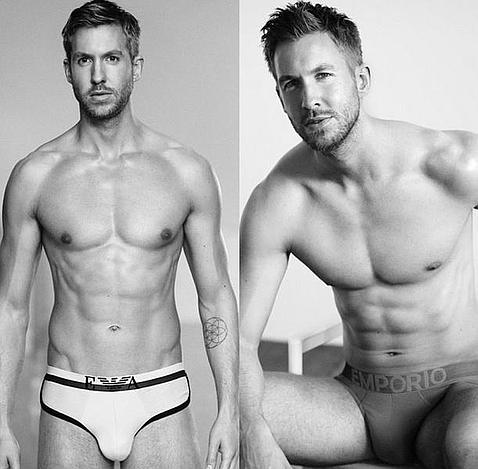 Calvin Harris luce protuberante para Emporio Armani