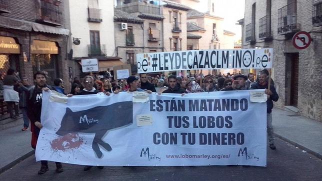 La Plataforma contra la Ley de Caza se manifiesta en Toledo