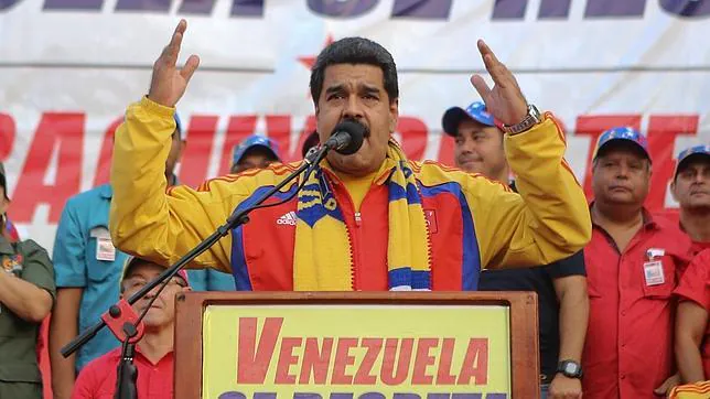 Nicolás Maduro en una reciente intervención denunciando un presunto eje Madrid-Bogotá-Washington