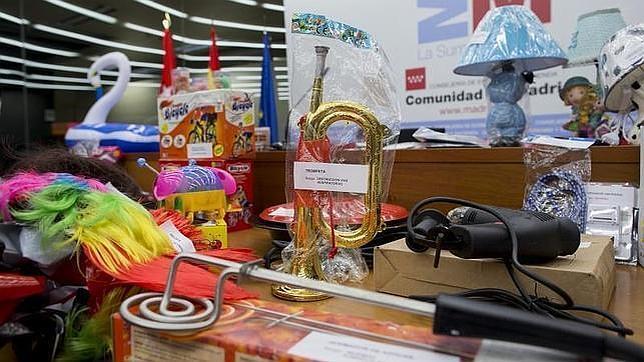 Productos peligrosos retirados por Consumo en la Comunidad de Madrid