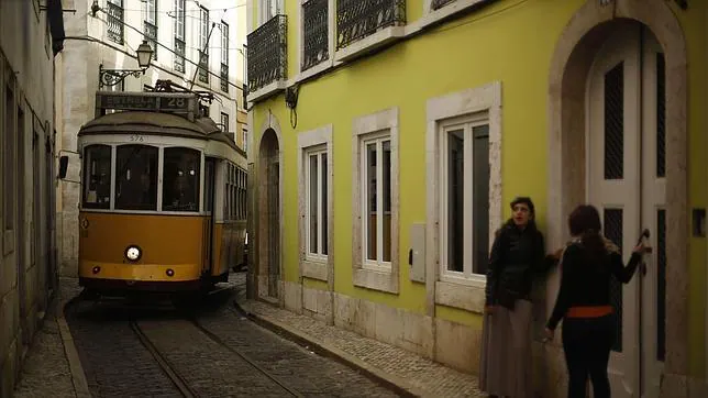 Vista de una calle de Lisboa