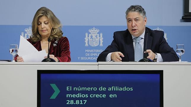 La afiliación creció el pasado mes en 96.909 personas, la cifra más alta desde 2007