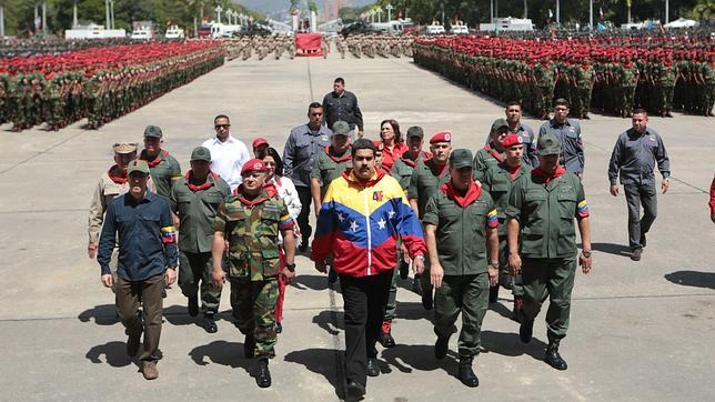 Maduro, durante una ceremonia militar, el pasado 4 de febrero en Caracas