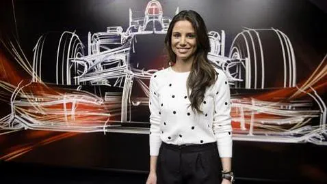 Lucía Villalón en la presentación de la nueva temporada de la Fórmula 1 en televisión
