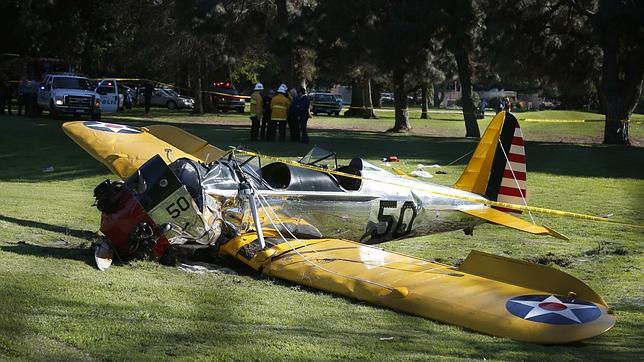 El actor Harrison Ford, herido al estrellarse la avioneta que pilotaba