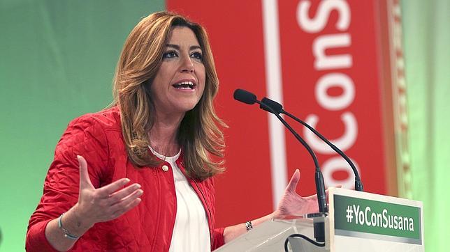 Susana Díaz, durante el acto de apertura de campaña de las elecciones andaluzas