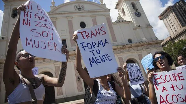 Protesta de mujeres en Paraguay