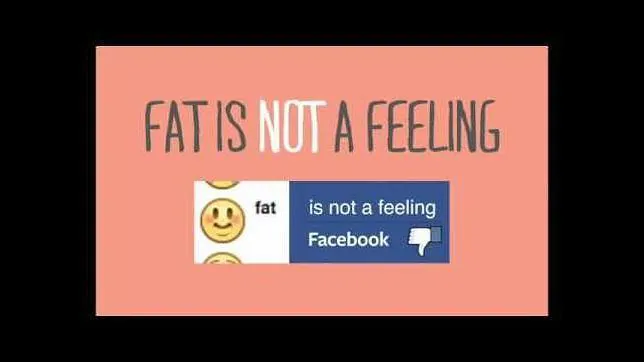 El emoji «Me siento gordo» de Facebook ha provocado la campaña a través de las redes sociales #fatisnotafeeling