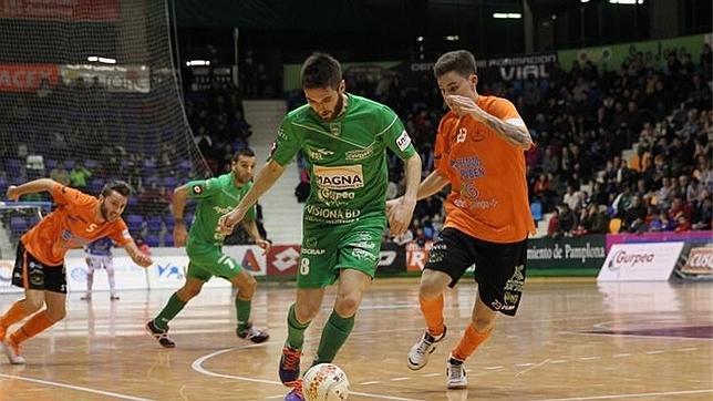 Burela y Magna Navarra, en un partido reciente de Liga