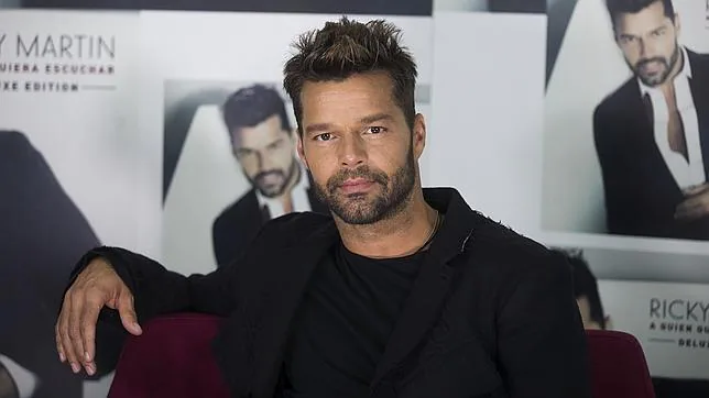 Ricky Martin durante la presentación de su último disco «A quien quiera escuchar»