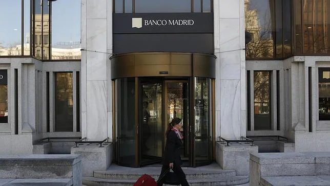 Aspecto de la fachada de la sede de Banco Madrid