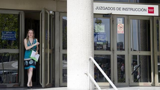 La entrada de los juzgados de Plaza Castilla de Madrid