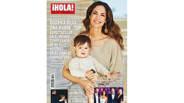 Eugenia Silva, feliz con su hijo en la portada de «¡Hola!»