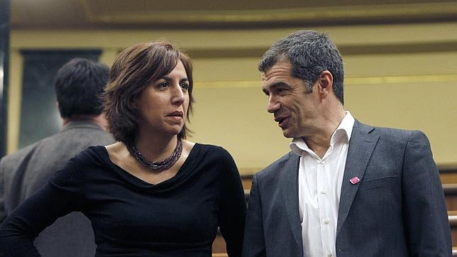 Irene Lozano y Toni Cantó el día que se constituyó la X legislatura.