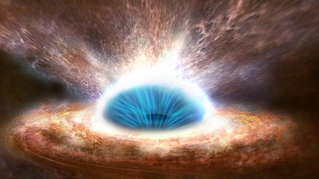 Las emanaciones de los agujeros negros supermasivos activos marcan el tamaño y la forma de la galaxia