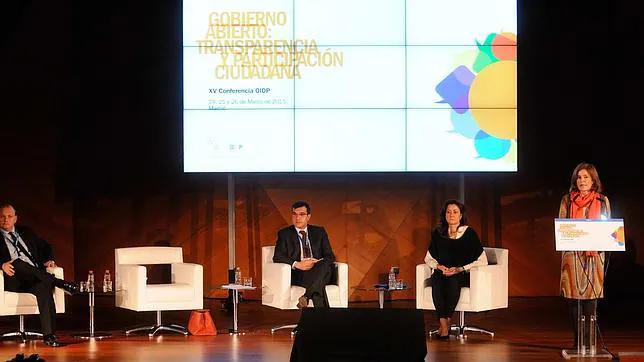 La alcaldesa de Madrid, Ana Botella, presenta el portal de datos de abiertos