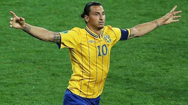 Ibrahimovic, delantero de la selección sueca