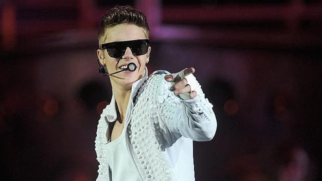 Justin Bieber durante un concierto en Nueva York