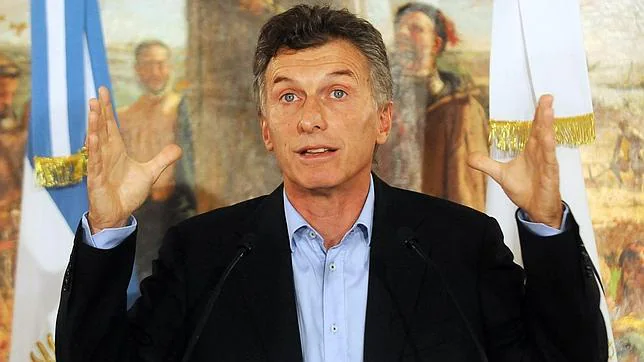 El conservador Mauricio Macri, durante un acto en la sede del Gobierno de Buenos Aires