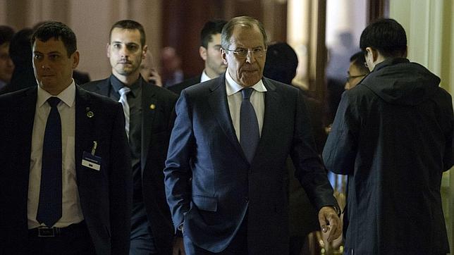 Sergei Lavrov, ministro de Exteriores de Rusia, en las reuniones con Irán en Lausana