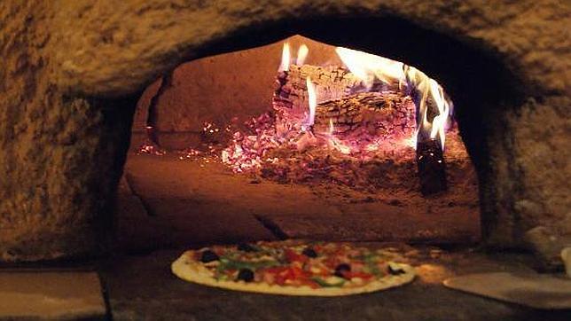 Pizza al horno del restaurante Stromboli