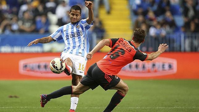 Málaga y Real Sociedad firman tablas en un partido para Europa