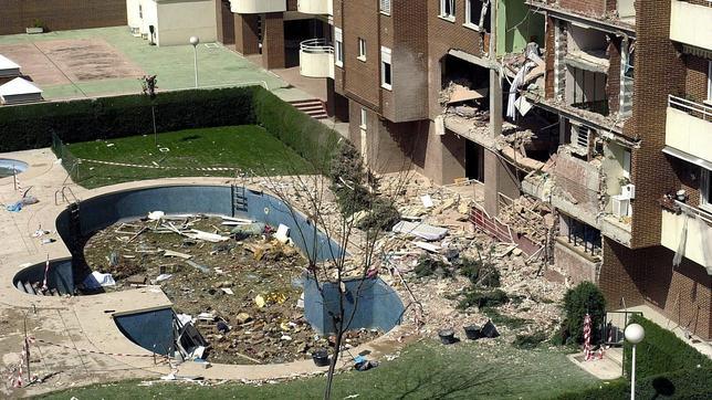 Estado en el que quedó la vivienda de Leganés en la que se inmolaron los terroristas