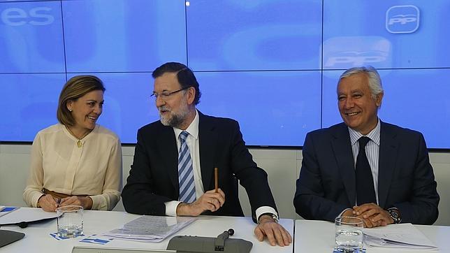 Rajoy acompaña a Cospedal en un acto de campaña en Ciudad Real