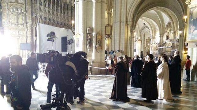 La serie Carlos V se rueda en la catedral de Toledo