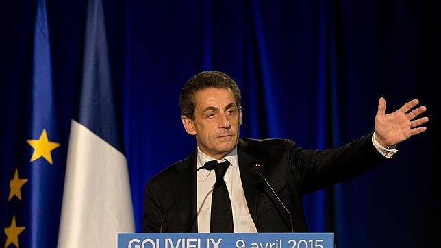 Nicolas Sarkozy, en un mitin de este jueves
