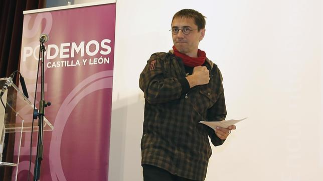 Juan Carlos Monedero, en un acto con el partido en Castilla y León