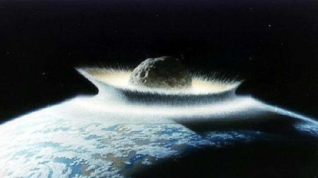Reconstrucción del meteorito que supuestamente acabó con los dinosaurios hace 65 millones de años