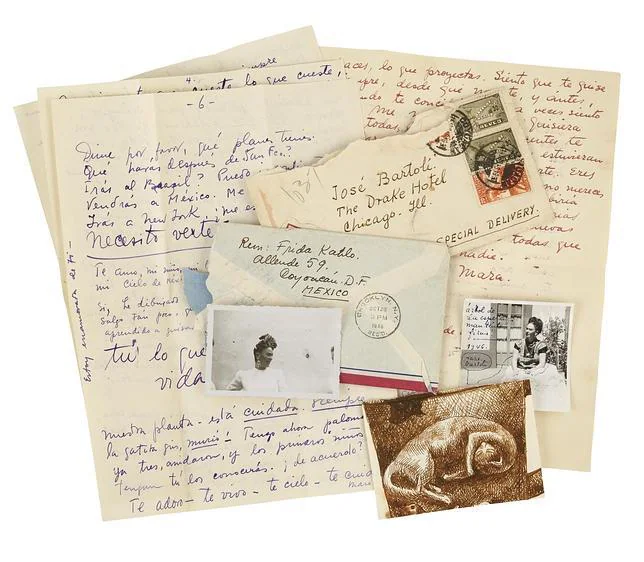 Algunas de las cartas de Frida Kahlo subastadas hoy