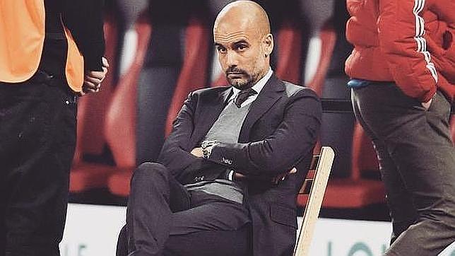 Guardiola, en la tanda de penaltis frente al Leverkusen