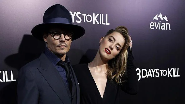 Depp y Heard en el estreno de «Tres días para matar»