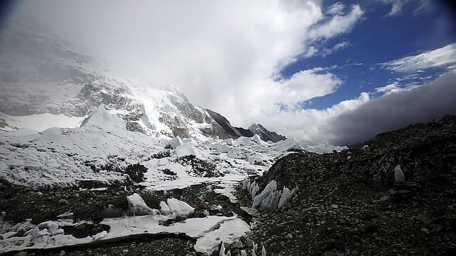 Una de las zonas del campamento base del Everest