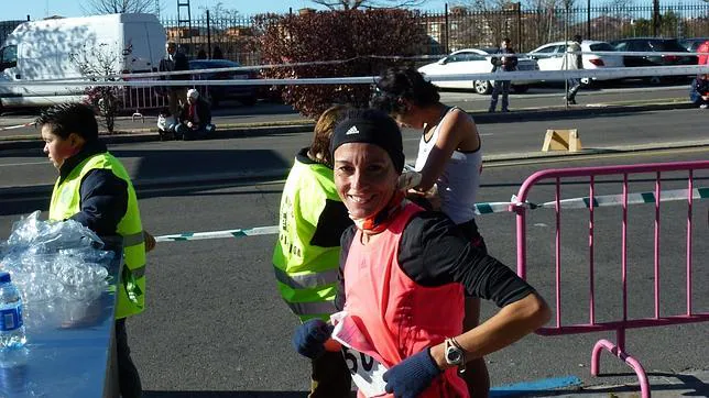 Vanessa Veiga en el maratón de Madrid