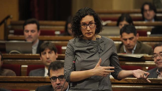 La secretaria general de ERC, Marta Rovira, en el Parlament