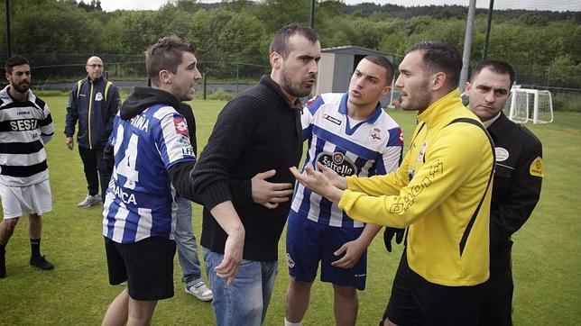 Tensión en el entrenamiento del Deportivo