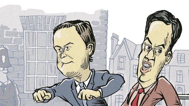 Cameron y Miliband, en su carrera hacia el 10 Downing Street