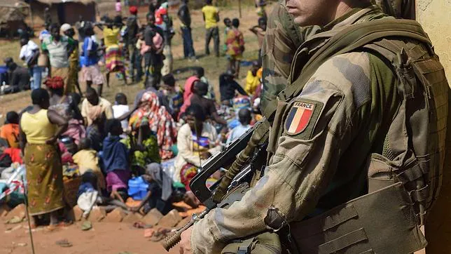 Un soldado francés en la misión de paz en República Centroafricana