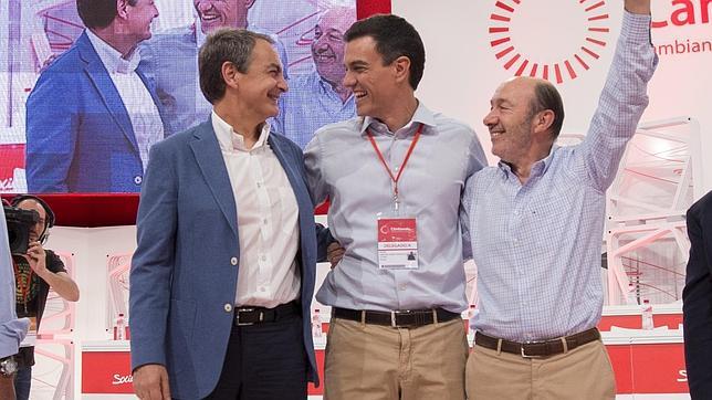 Zapatero y Rubalcaba participarán en varios mítines sin coincidir con Sánchez