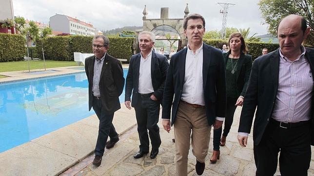 Feijóo arrancó campaña en la Illa de Arousa