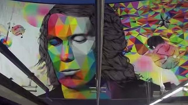 Su diseño estuvo a cargo principalmente de los artistas callejeros Okuda y Rosh 333