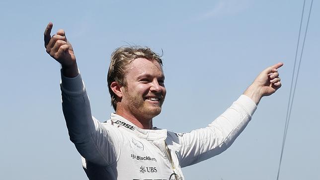 Rosberg brinda al fin