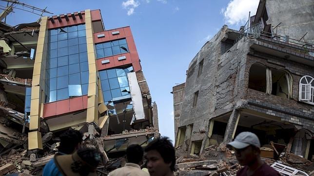 Daños producidos en Katmandú por el nuevo terremoto de 7,3 en la escala Richter