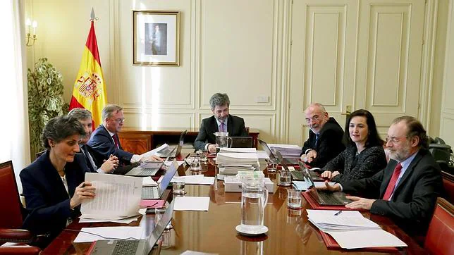 Reunión de la Comisión Permanente del Consejo General del Poder Judicial del pasado mes de marzo