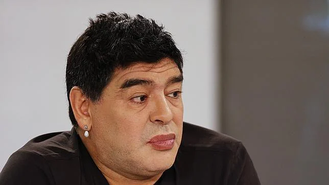 Maradona, durante una de sus últimas apariciones en la televisión venezolana