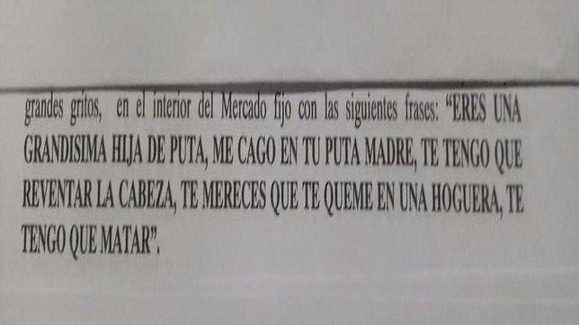 El parte policial de las amenazas a Rita Barberá: «Te tengo que matar, hija de...»