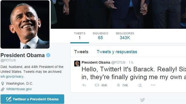 Barack Obama por fin tiene cuenta en Twitter